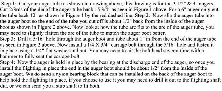 grain bin auger unloader assembly instructions