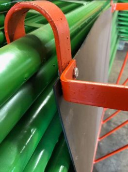 front of the bolt on hay feeder hangers