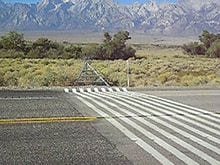 Virtual Cattle Guard Virtual Cattle Guard painted on the road