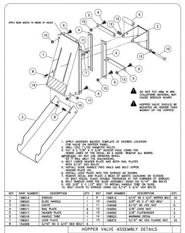 feed bin slide valve diagram