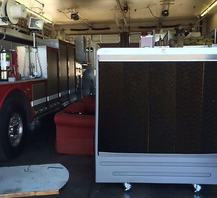 swamp cooler in fire station