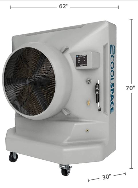swamp cooler dimension diagram