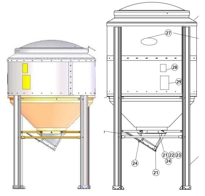 mini grain bins