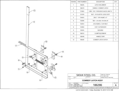 gate latch diagram