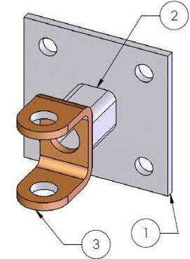 gate hinge wall mounting bracket