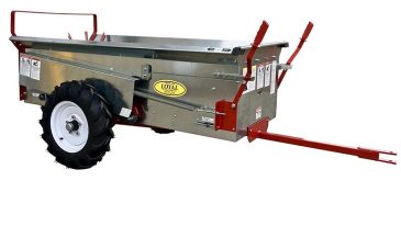 Picture of the right side of the manure spreader