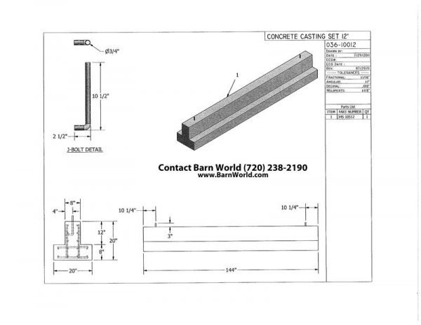 cattle guard footings