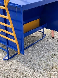 close up of the feeding trough