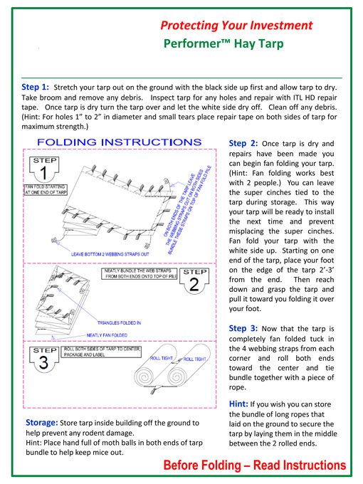 HowToStoreYourHayTarp