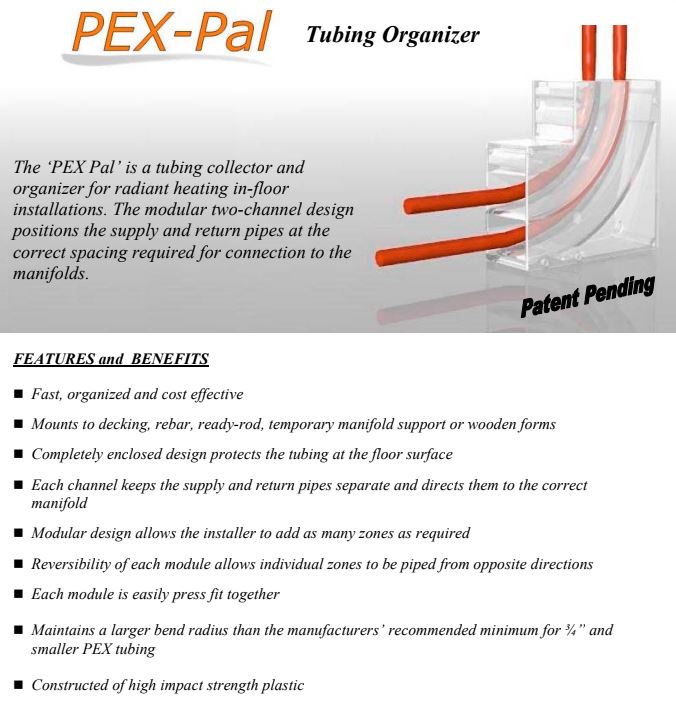 PEX Pal Tubing Organizer pg 1