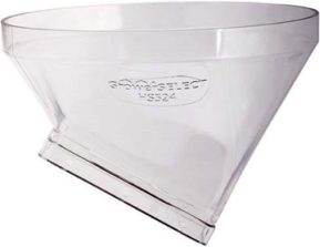 clear feed bin boot for a slide valve