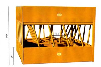Large cattle hay feeder