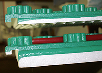 side view of a crete heat insulated floor panel for radiant heating