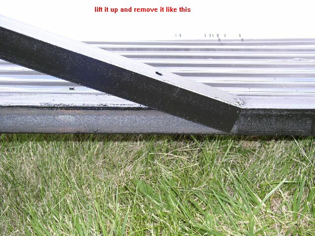 the angle iron back wall connection point