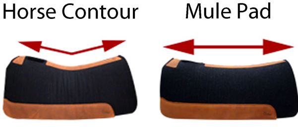 saddle pad contour