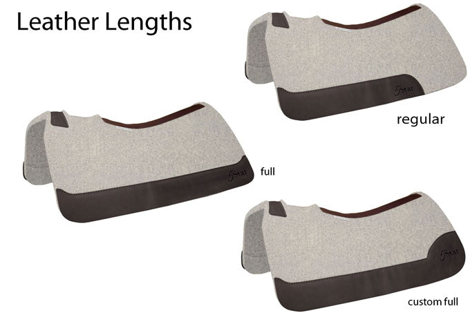 saddle pad leather lengths