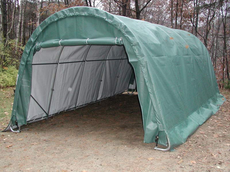 garage shelter side view