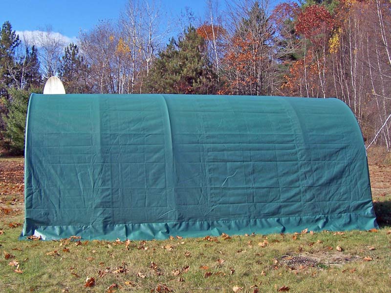 Portable Garage Shelter Exterior Side View