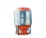 outdoor hog feeder with pigs all around