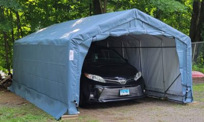 car inside instant garage