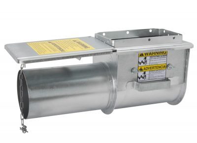 Auger Unloader Box with a slide valve