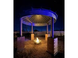 gazebo roof at night