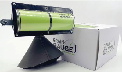 grain bin gauge for measuring feed levels