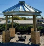 grain bin gazebo roof