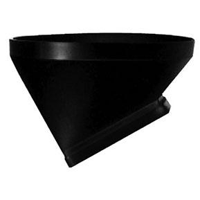 black feed bin boot for a slide valve