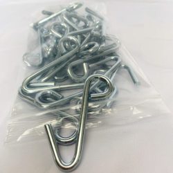 a bag of twenty j hooks for hay tarp tie downs