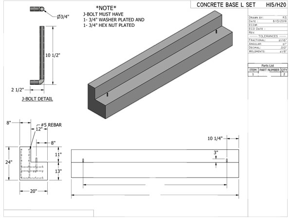 cattle grid footings concrete footings for cattle guards