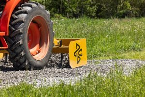 Box Blade Making a Crushed Rock Driveway