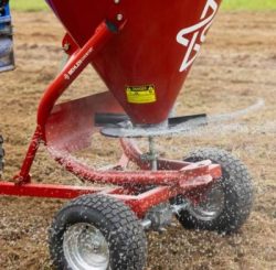 Spreader Throwing Seeds