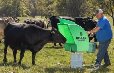 Upright Mineral Feeder Set Up