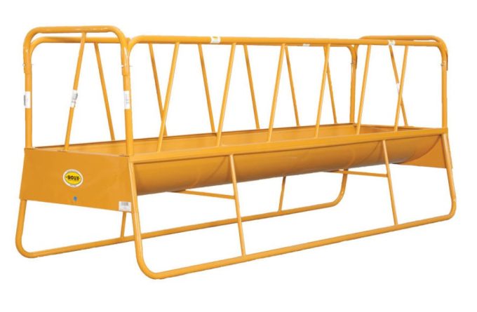 12 Foot Steel Feed Bunk Feeder for Ranch and Farm Use