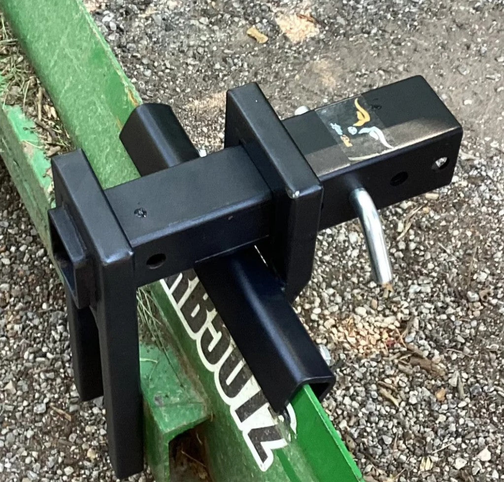 Mounted Little Bull tractor blade hitch assembly