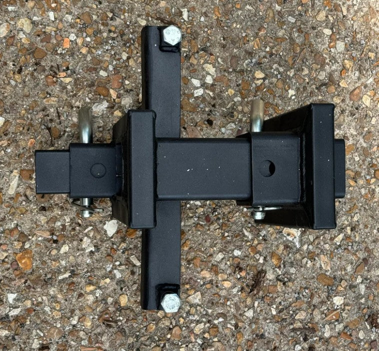 Full tractor blade setup overview with Little Bull hitch